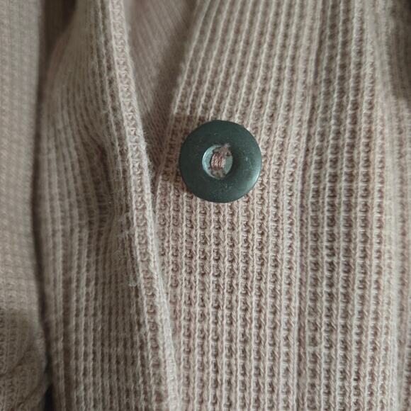 Vintage Stirrup Pant Set Dusty Pink Blush Waffle Knit Shirt Shacket CoOrd Small - Picture 9 of 14